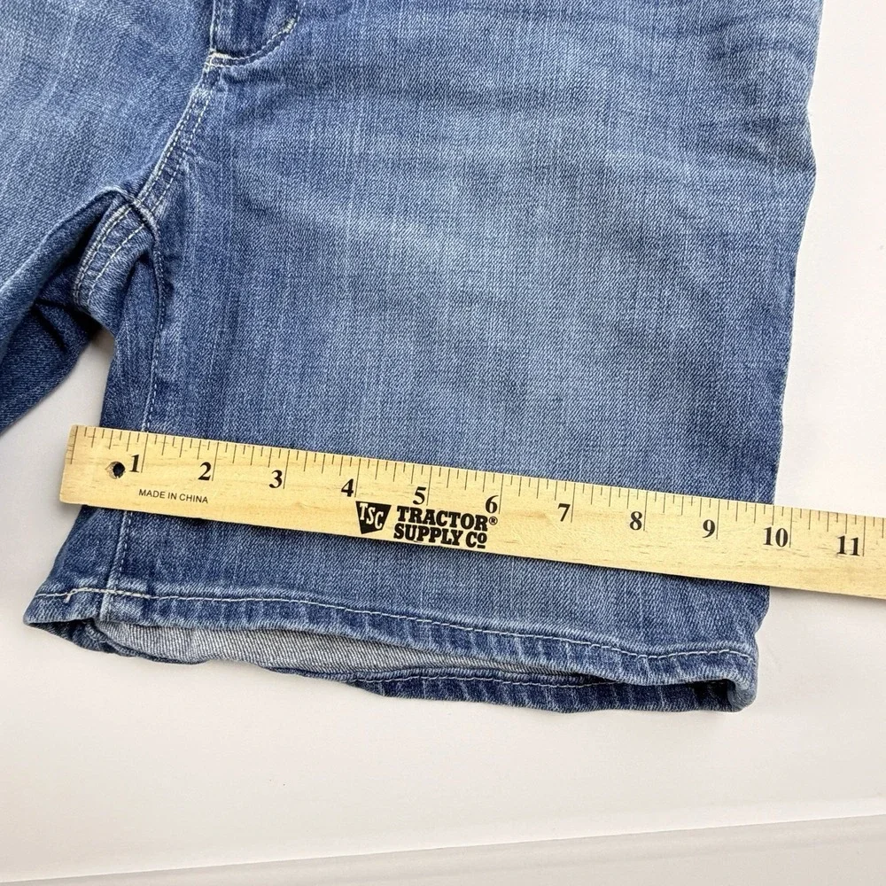 LOFT Denim Shorts Womens 27/ 4 Blue Mid Rise Stretch Jean‎ Shorts Casual Summer